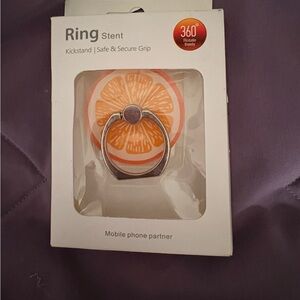 White Phone Ring Stent Kickstand
